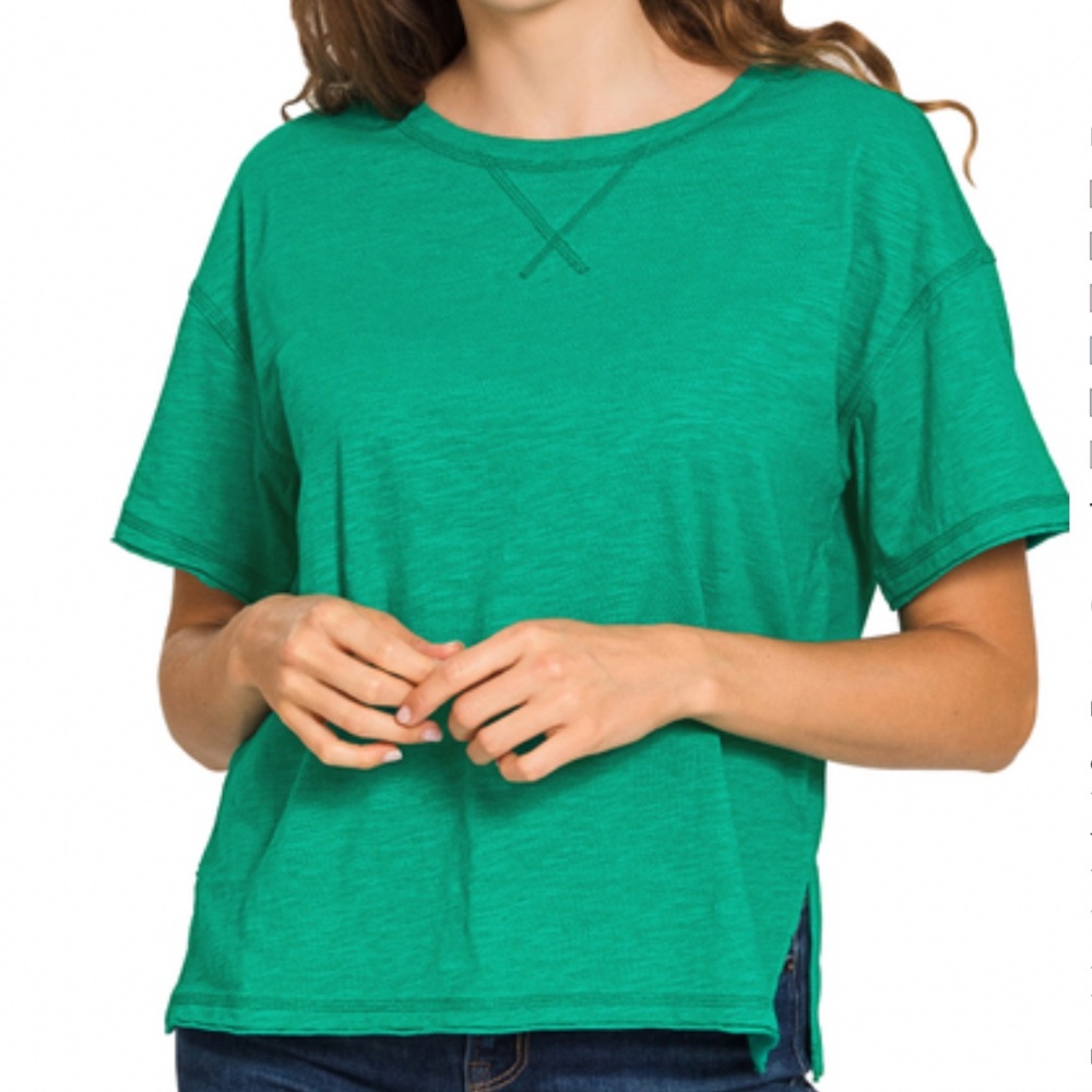 🌼 ZENANA “ GERI 4 “ ZENANA COTTON SHORT SLEEVE TEE SHIRT 30